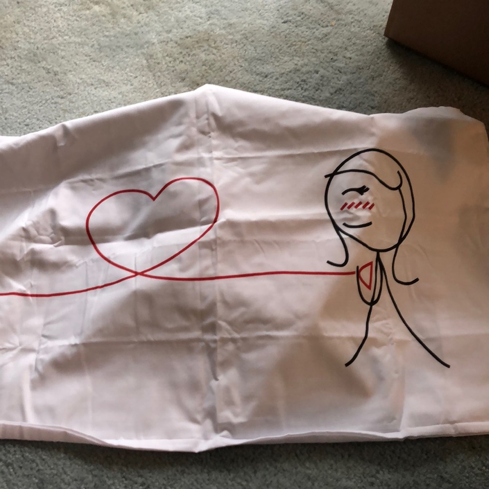 ADORABLE Brand New His and Her pillow cases